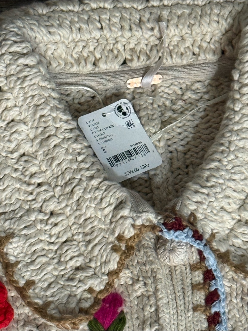 Free People Rosebud Cardigan size SMALL - Picture 4 of 5